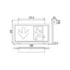 MULTYLUX C 32M NRG WL/CL Exit Sign and Safety Luminaire Wall Diagram
